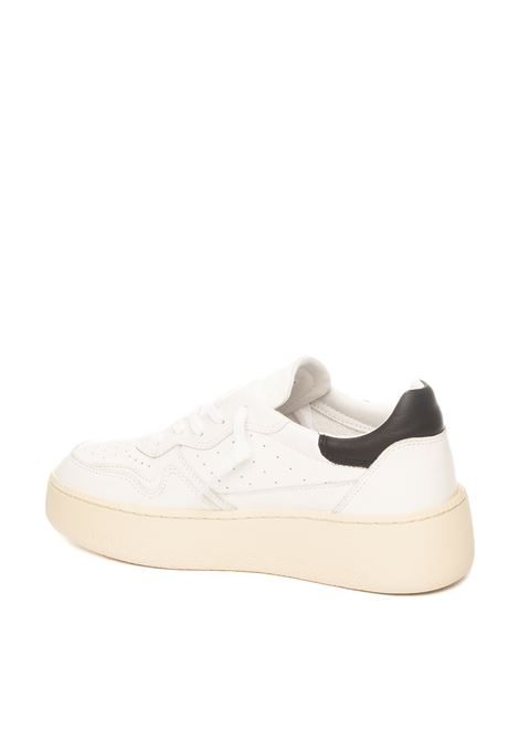 White/black step calf sneaker D.A.T.E. | STEP DCALF-WHT/BLK